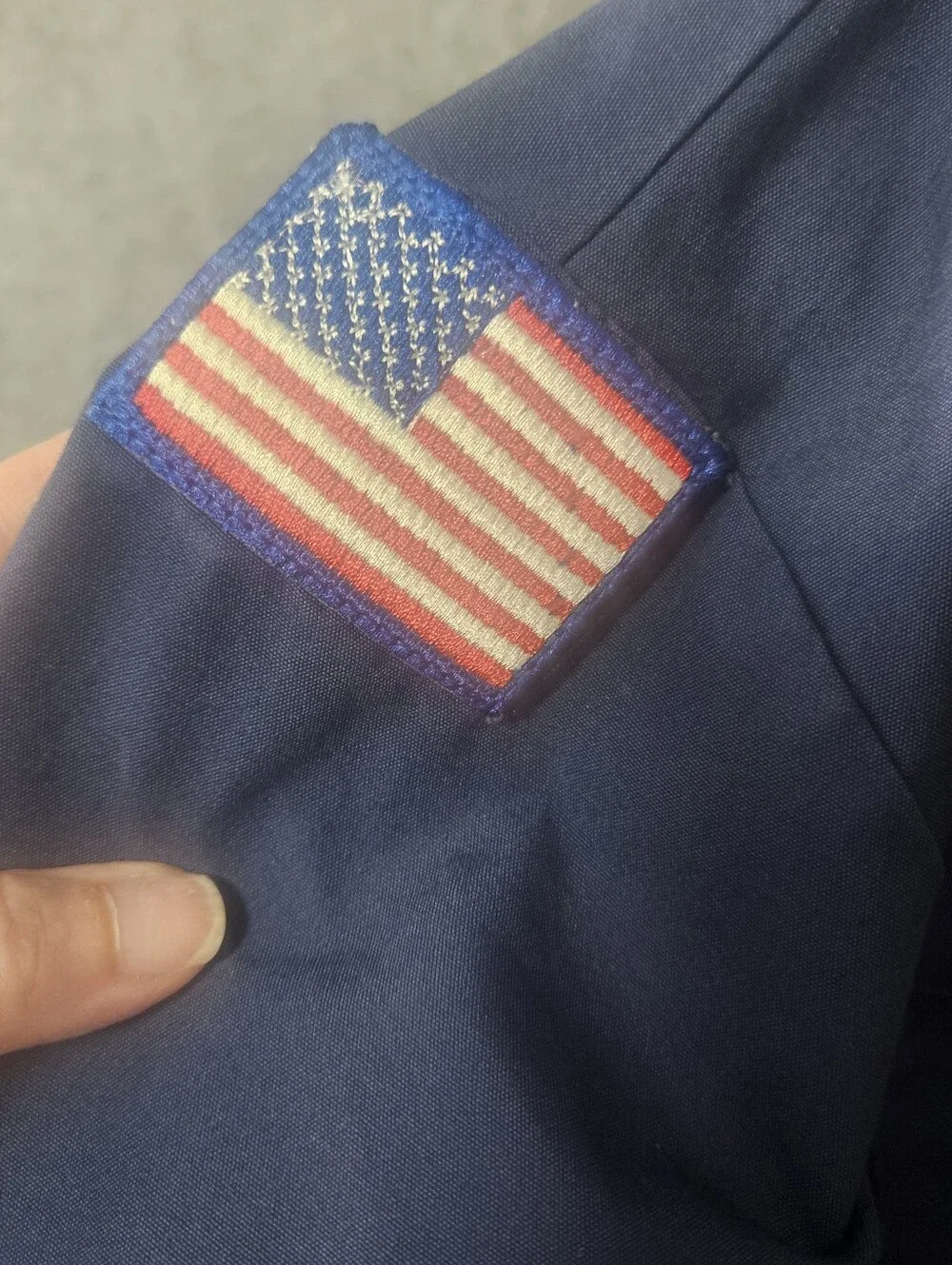 Boy Scouts Of America Official Navy Short-Sleeve Uniform Shirt Youth Medium